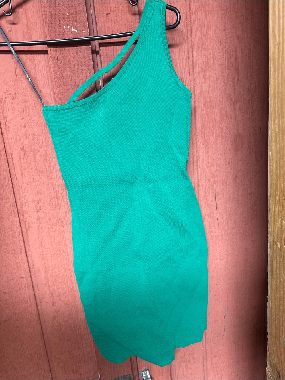 Forever 21 Emerald One-Shoulder Bodycon Dress